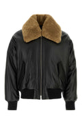Black Shearling Collar Jacket 1