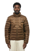 Brown Mock Collar Jacket 1