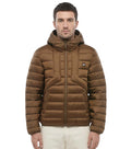 Brown Quilted Hood Jacket 1