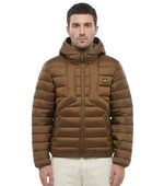 Brown Quilted Hood Jacket 1