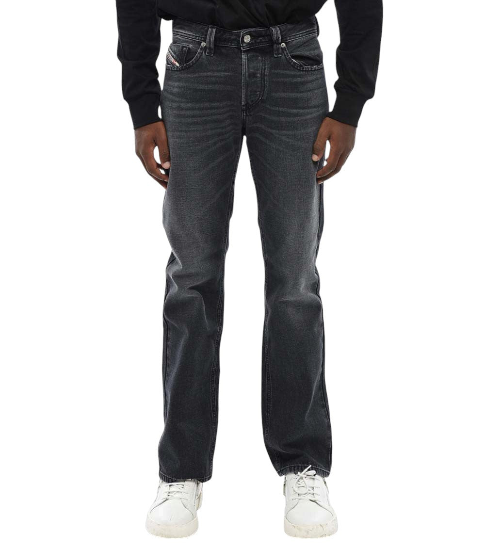 Black Straight Mid Rise Jeans 1