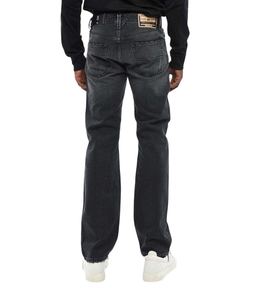 Black Straight Mid Rise Jeans 2