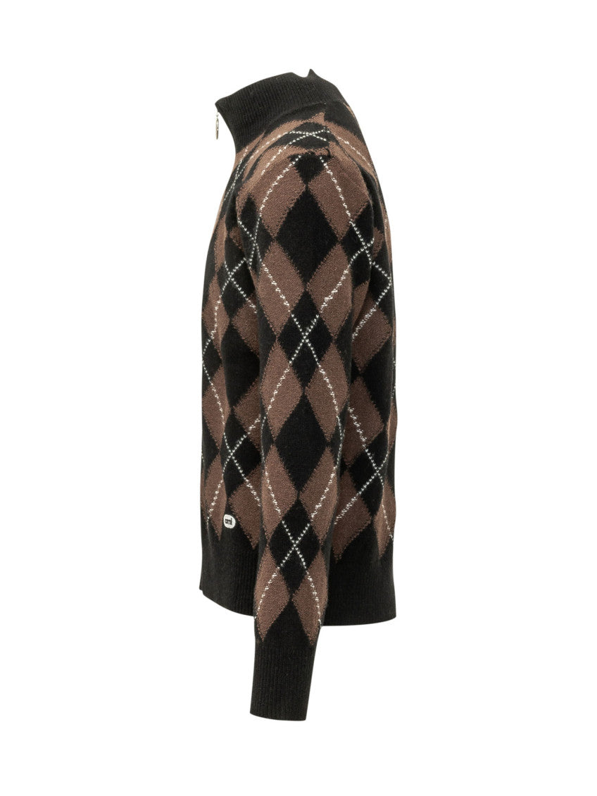 Black Mock Collar Sweater 3
