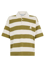 Off White Striped Polo 1