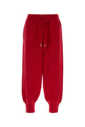Red Relaxed Drawstring Joggers 1