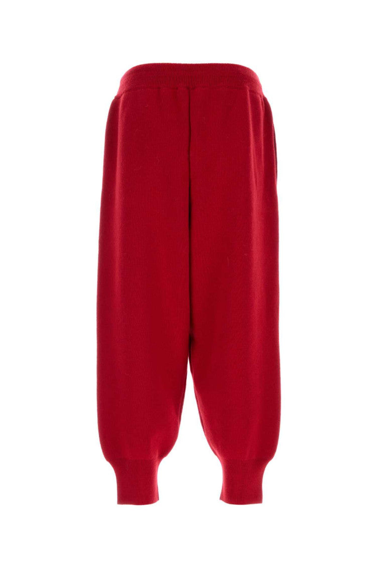 Red Relaxed Drawstring Joggers 2