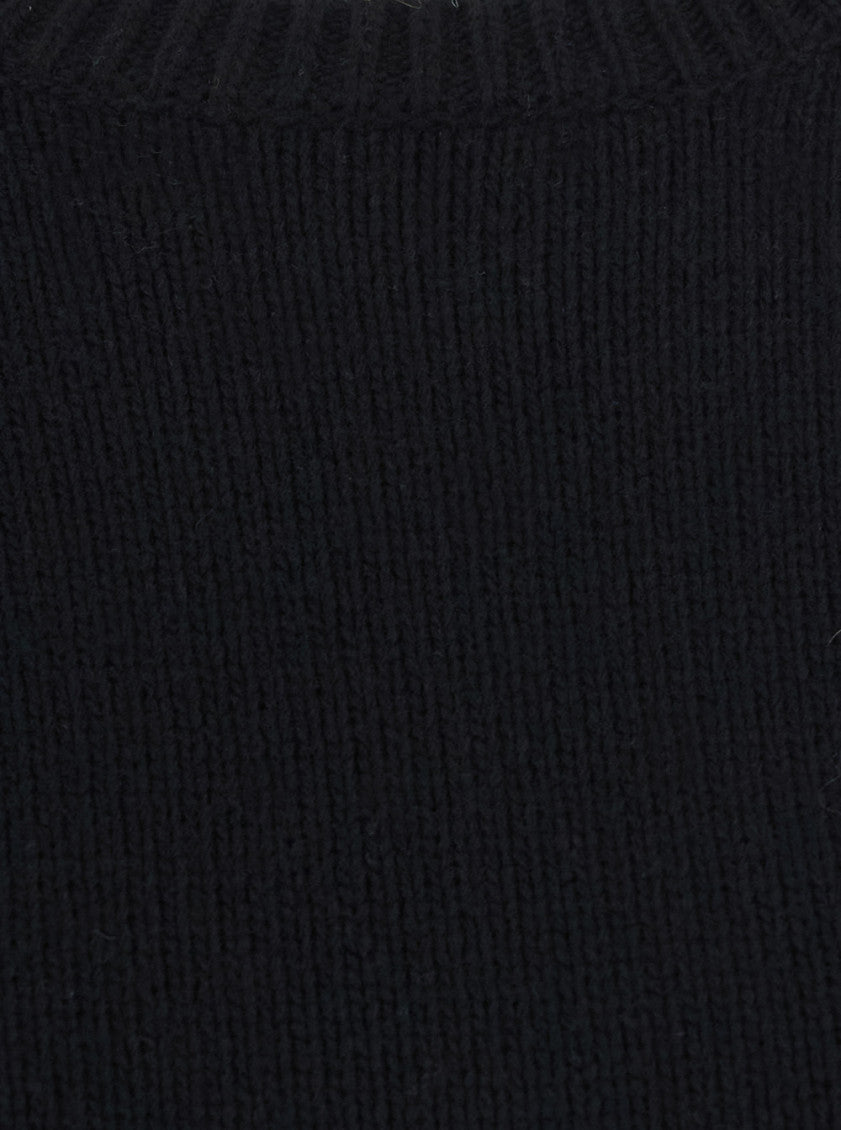 Black Crew Neck Above Knee Dress 5