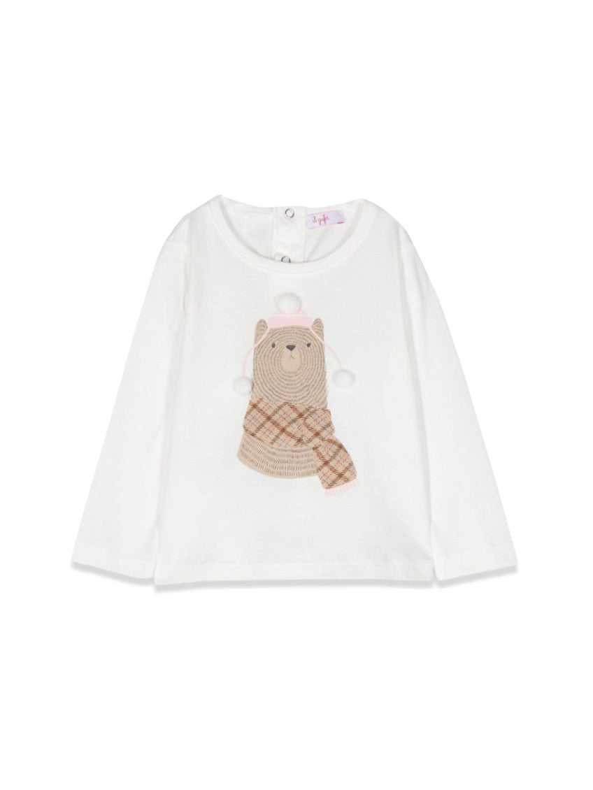 Baby Girl White Graphic T-Shirt 1