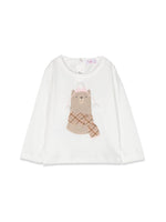 Baby Girl White Graphic T-Shirt 1