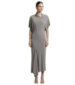 Grey Turtle Neck Midi Dress 1