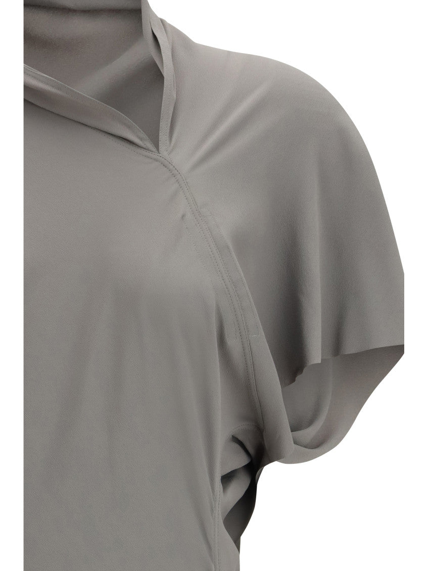 Grey Turtle Neck Midi Dress 5