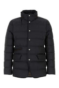 Blue Quilted Down Jacket 1