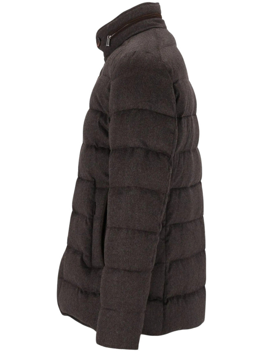 Dark Blue Quilted Jacket 3