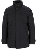 Dark Blue Quilted Jacket 1