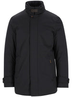 Dark Blue Quilted Jacket 1