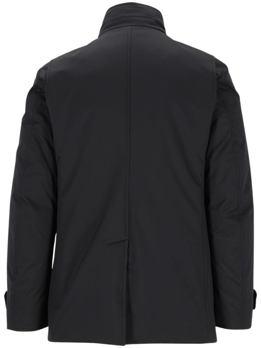 Dark Blue Quilted Jacket 2