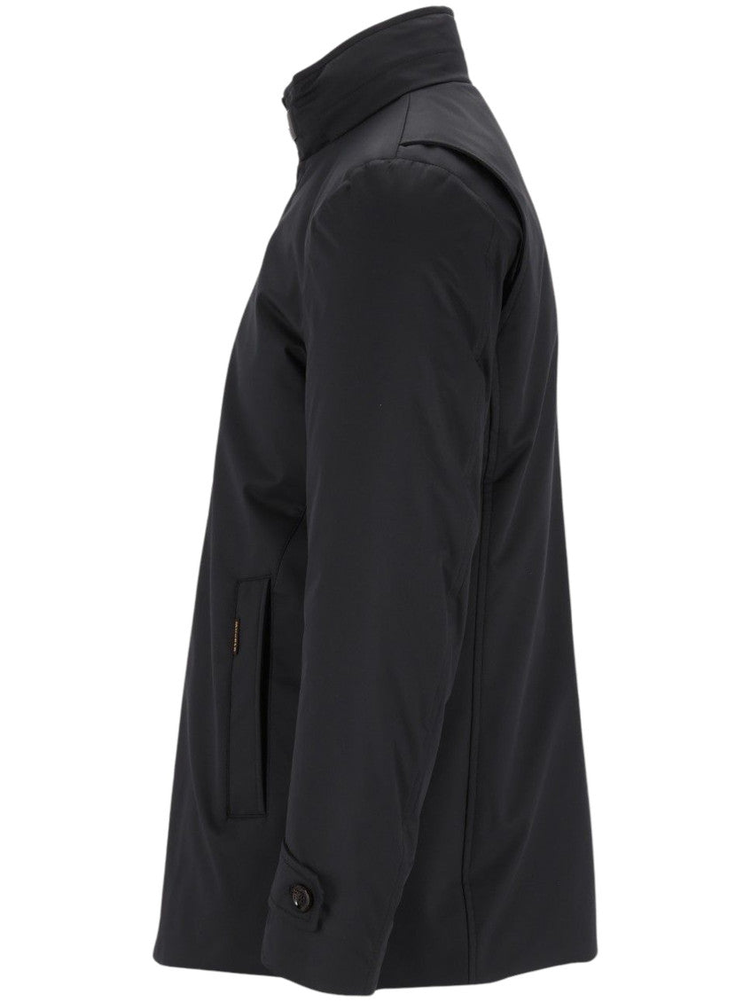 Dark Blue Quilted Jacket 3