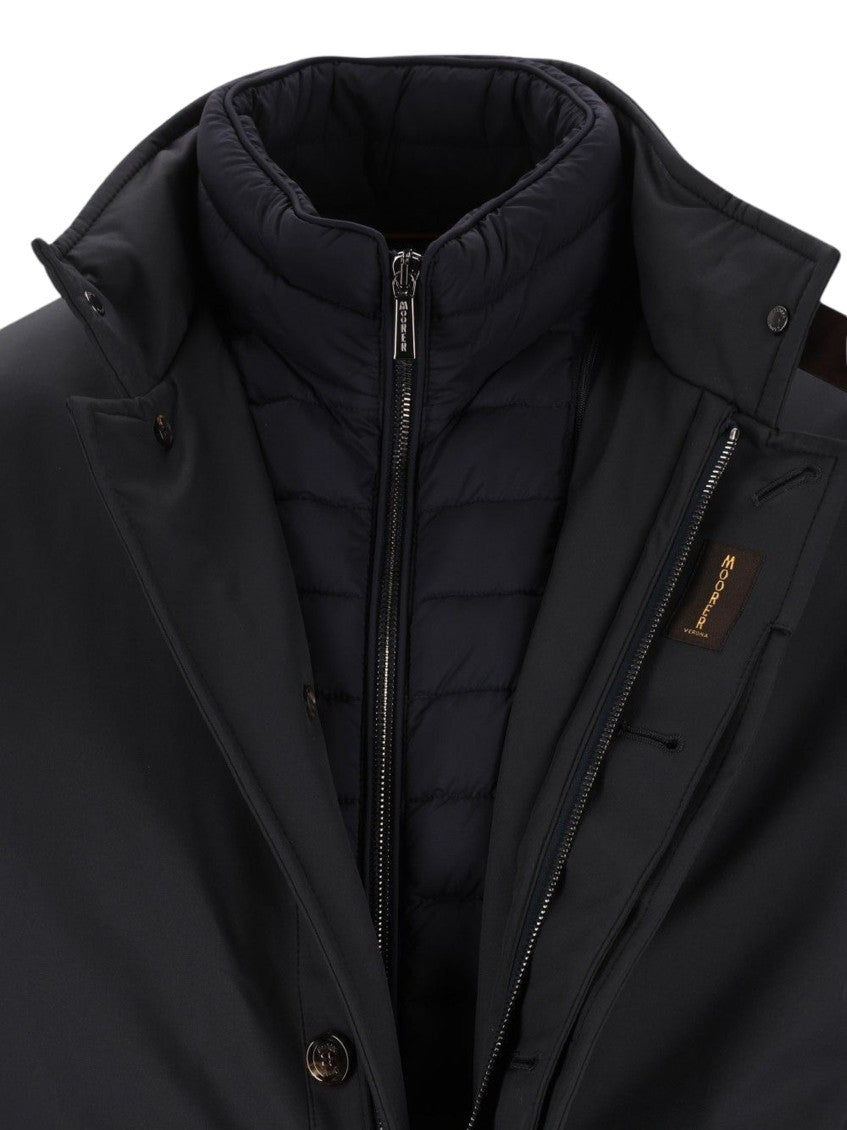 Dark Blue Quilted Jacket 4