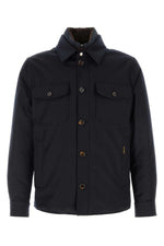 Blue Shirt Collar Jacket 1
