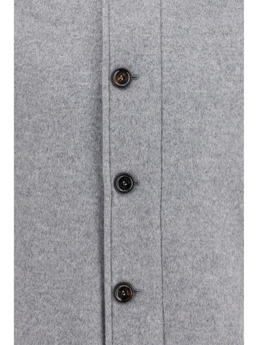 Grey Mock Collar Jacket 3
