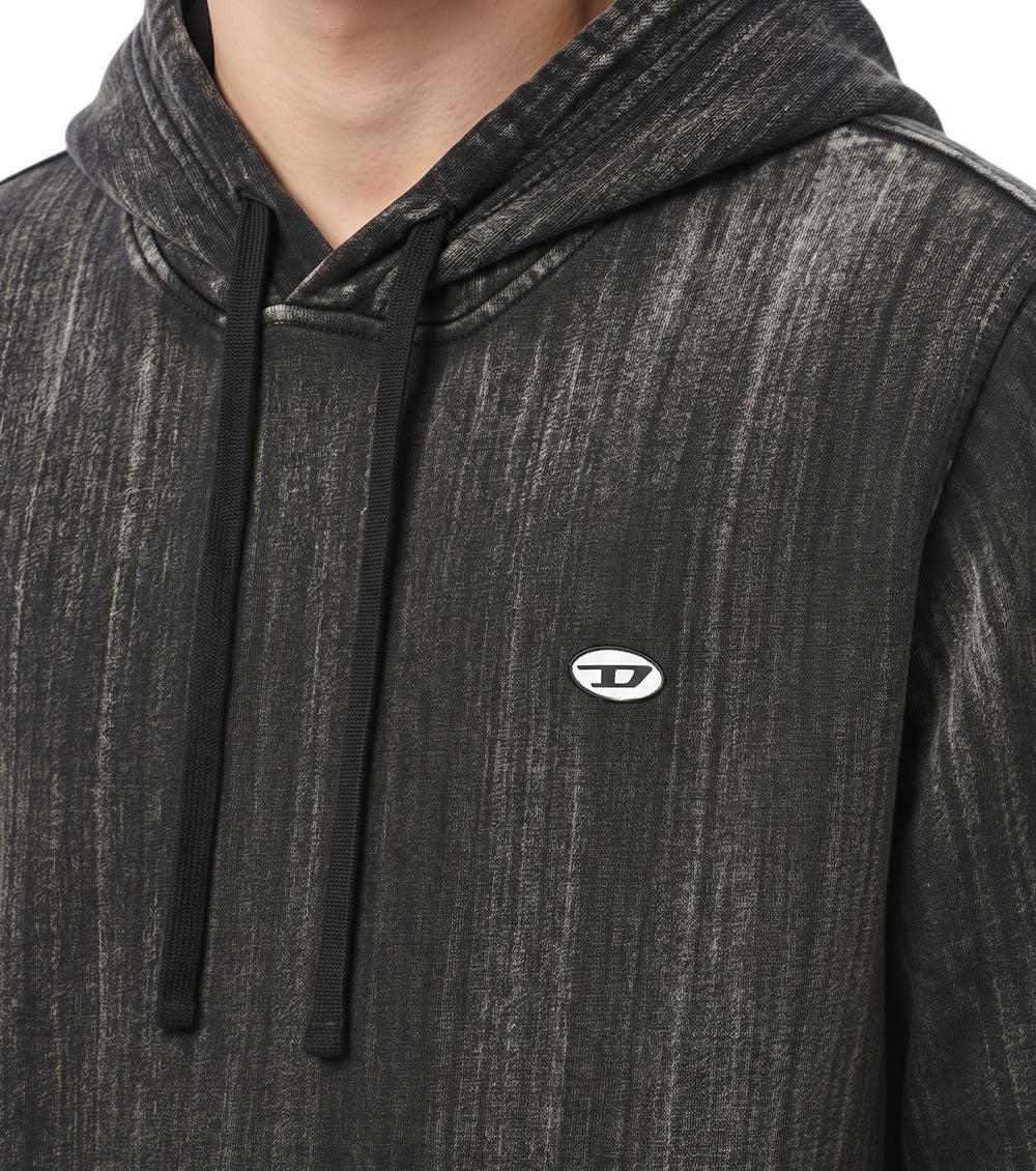 Black Regular Logo Hoodie 3