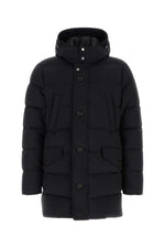 Dark Blue Hood Jacket 1