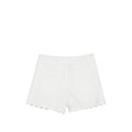 White Embroidered Shorts 1