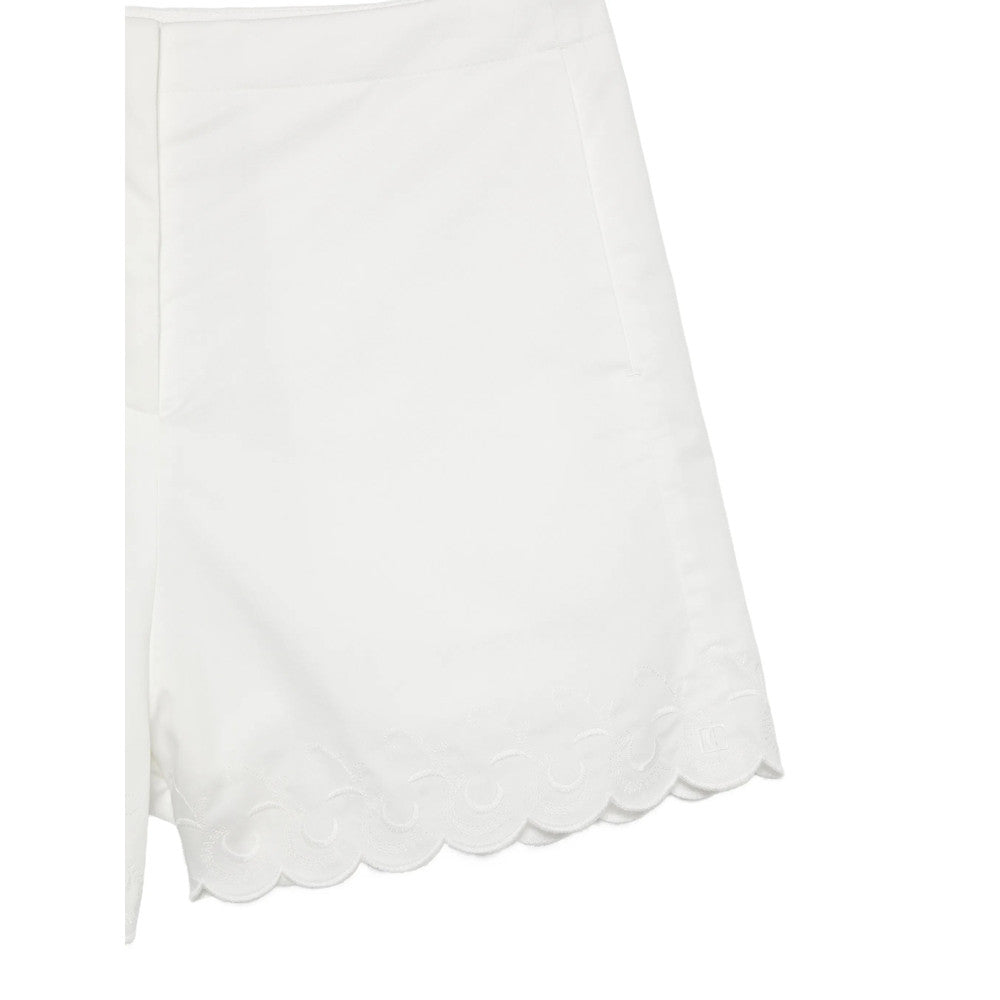 White Embroidered Shorts 3
