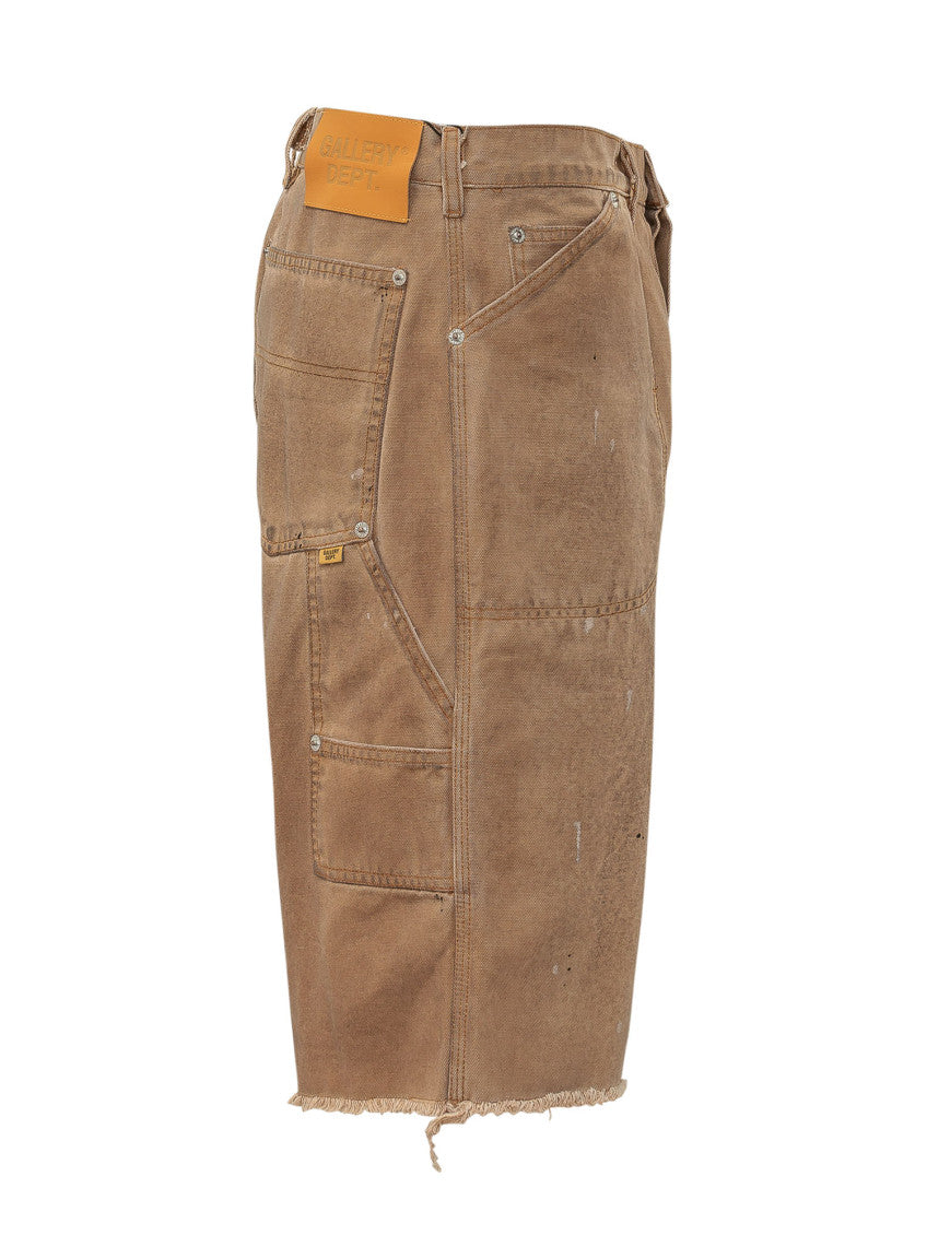 Brown Distressed Bermuda Shorts 3