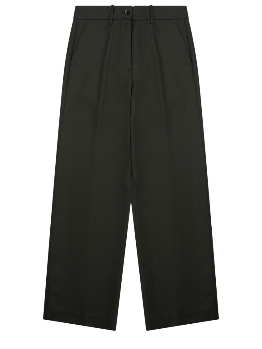 Black Flat Front Pant 1