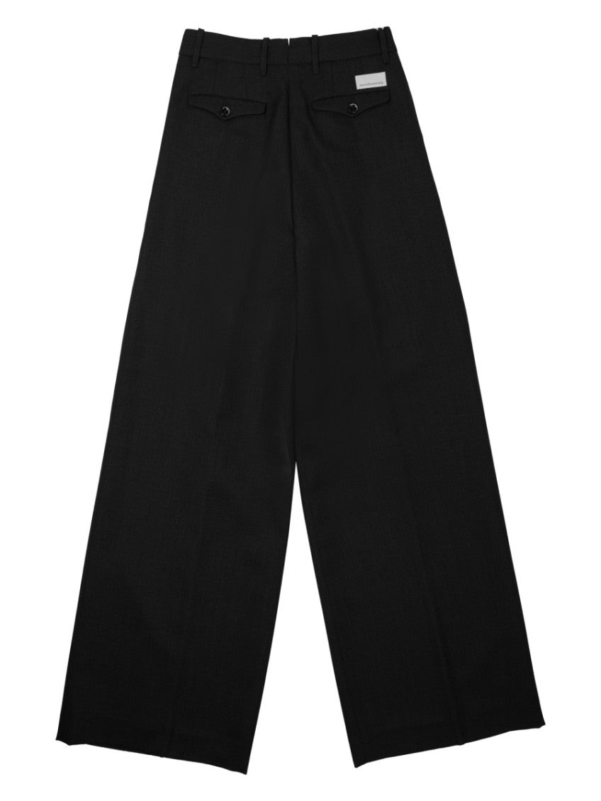 Black Loose Pleated Pants 2