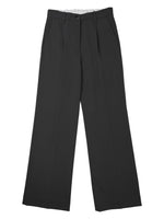 Black Tailored Pleated Pants 1