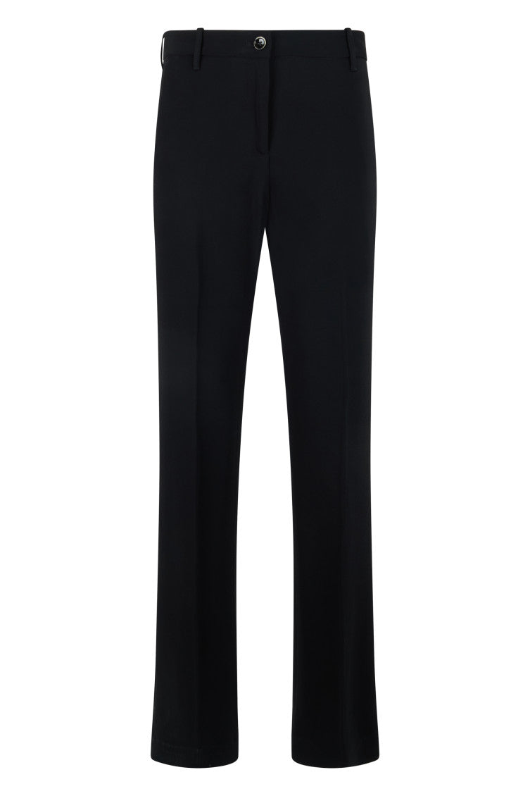 Black Slim Bootcut Pants 1