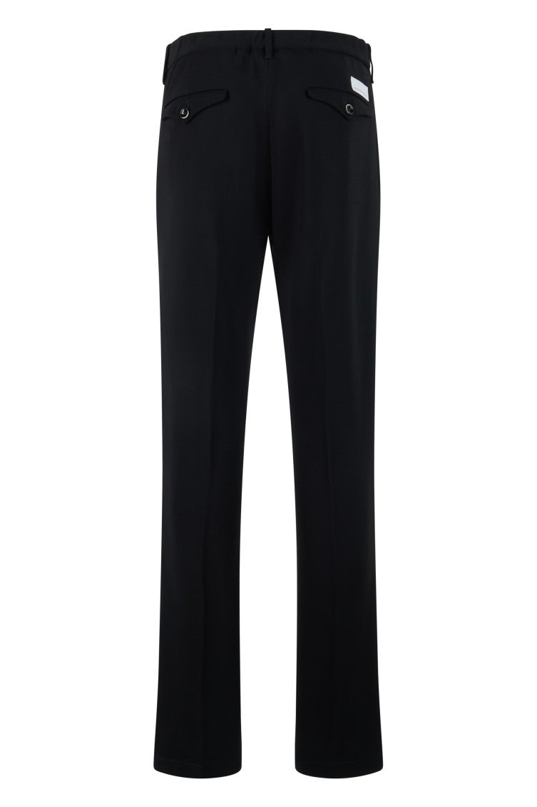 Black Slim Bootcut Pants 2