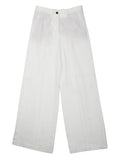 White Flat Front Pant 1