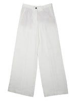 White Flat Front Pant 1