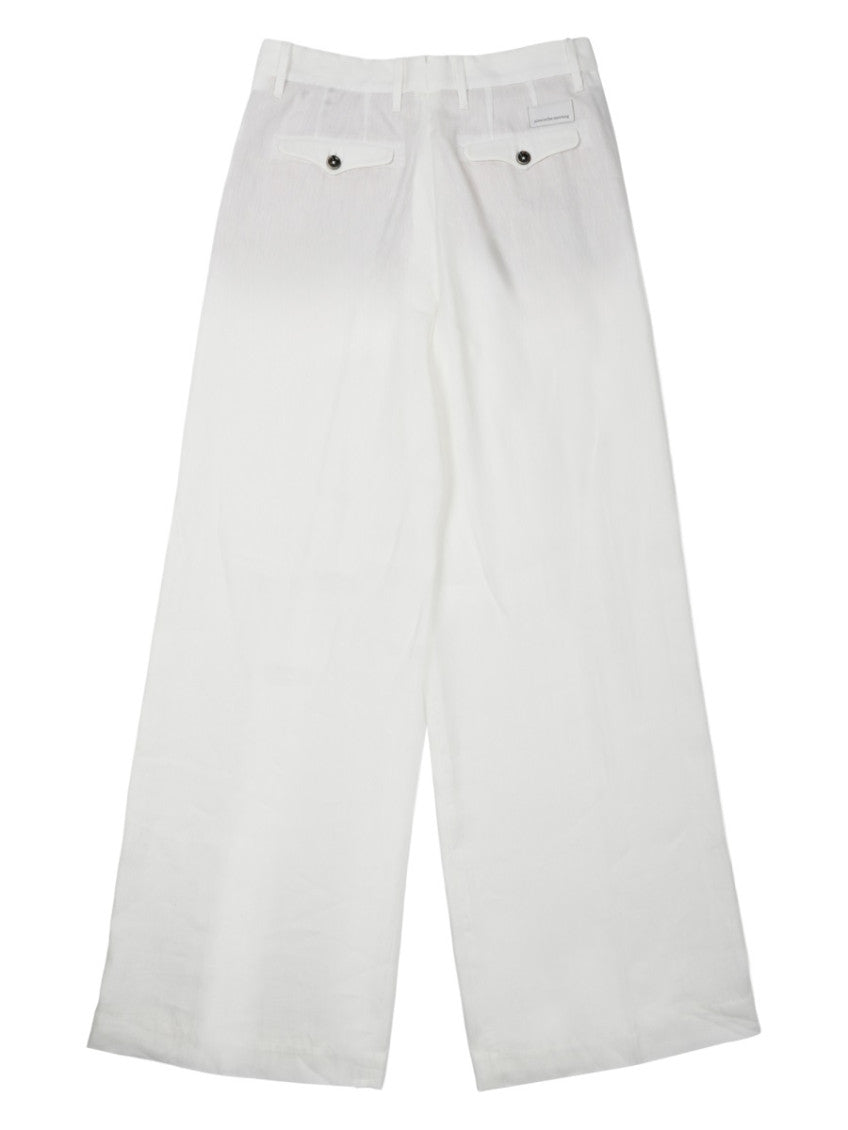 White Flat Front Pant 2
