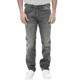 Grey Straight Mid Rise Jeans 1