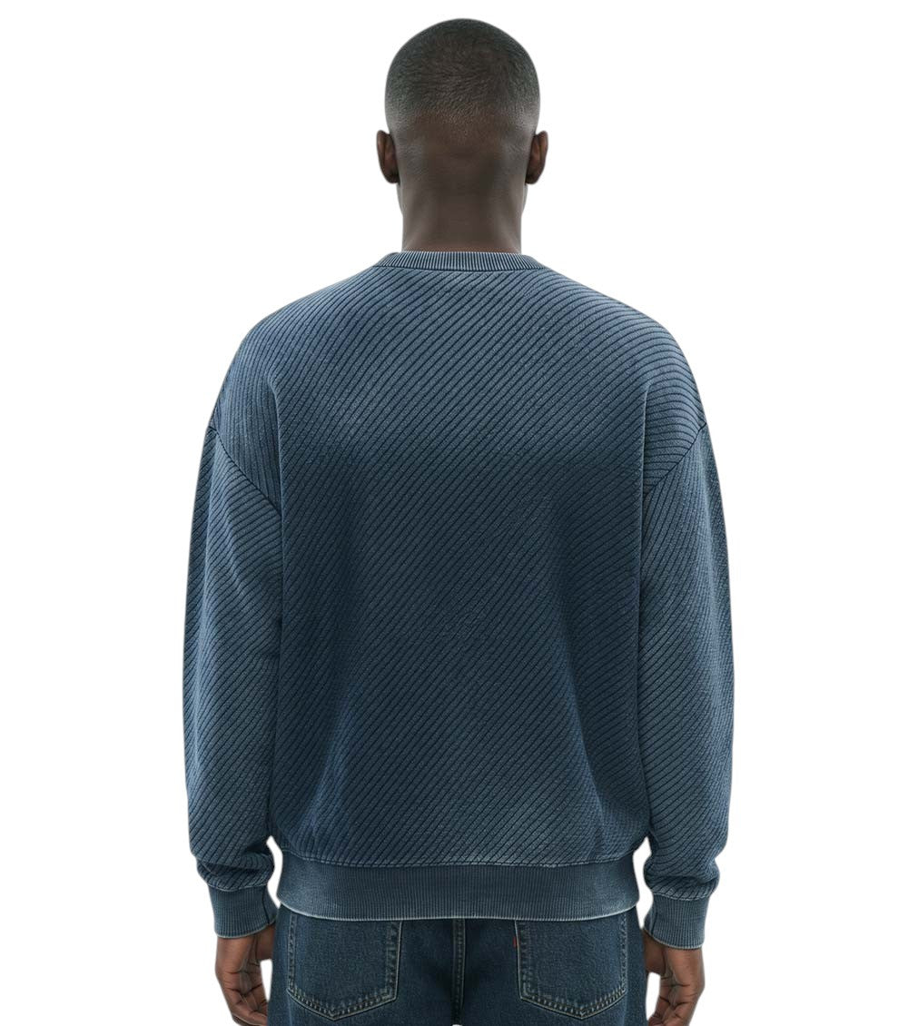 Blue Crew Neck Sweatshirt 2