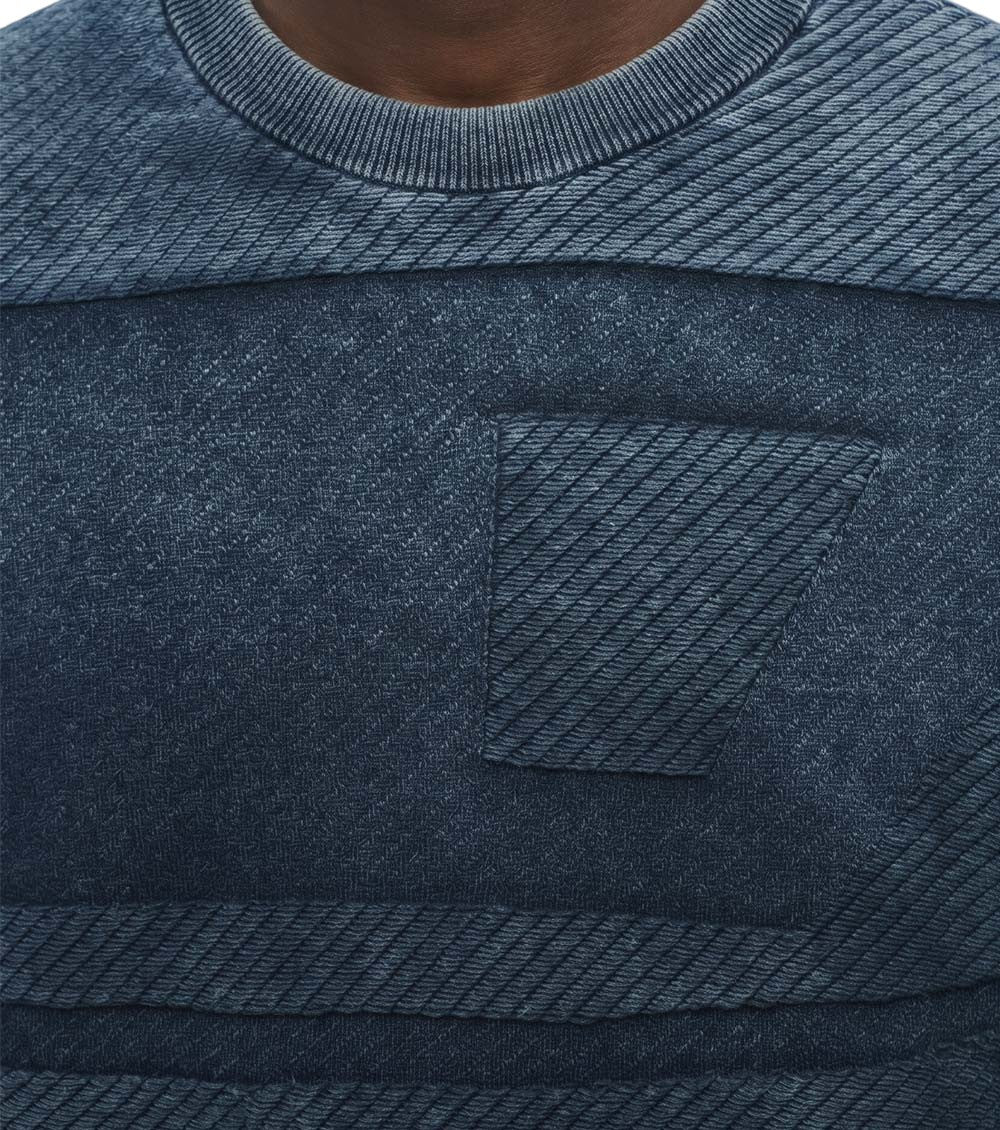 Blue Crew Neck Sweatshirt 3