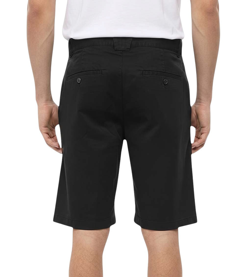 Black Regular Solid Shorts 2