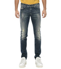 Blue Skinny Mid Rise Jeans 1