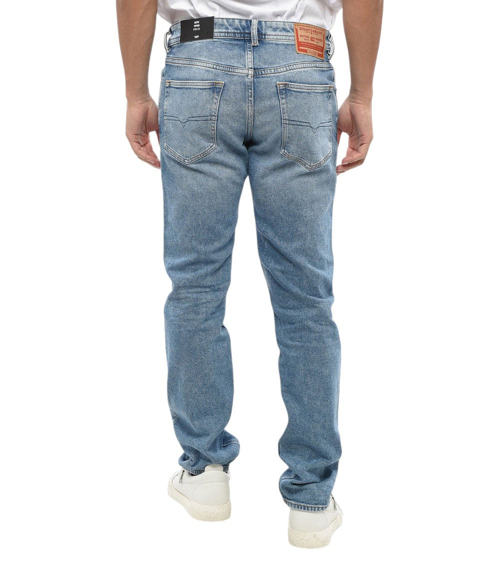 Blue Slim Mid Rise Jeans 2
