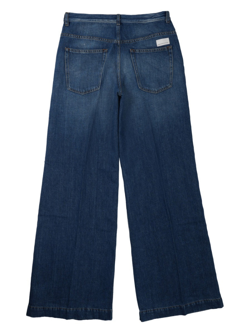 Blue Flared High Rise Jeans 2