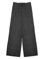 Black Flared Pleated Pants 1