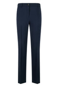 Blue Slim Flat Front Pant 1
