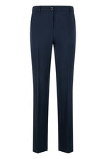 Blue Slim Flat Front Pant 1