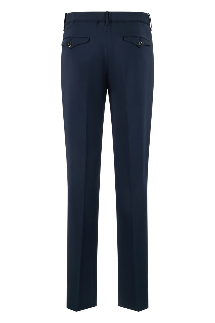 Blue Slim Flat Front Pant 2