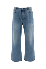 Blue Loose Mid Rise Jeans 1
