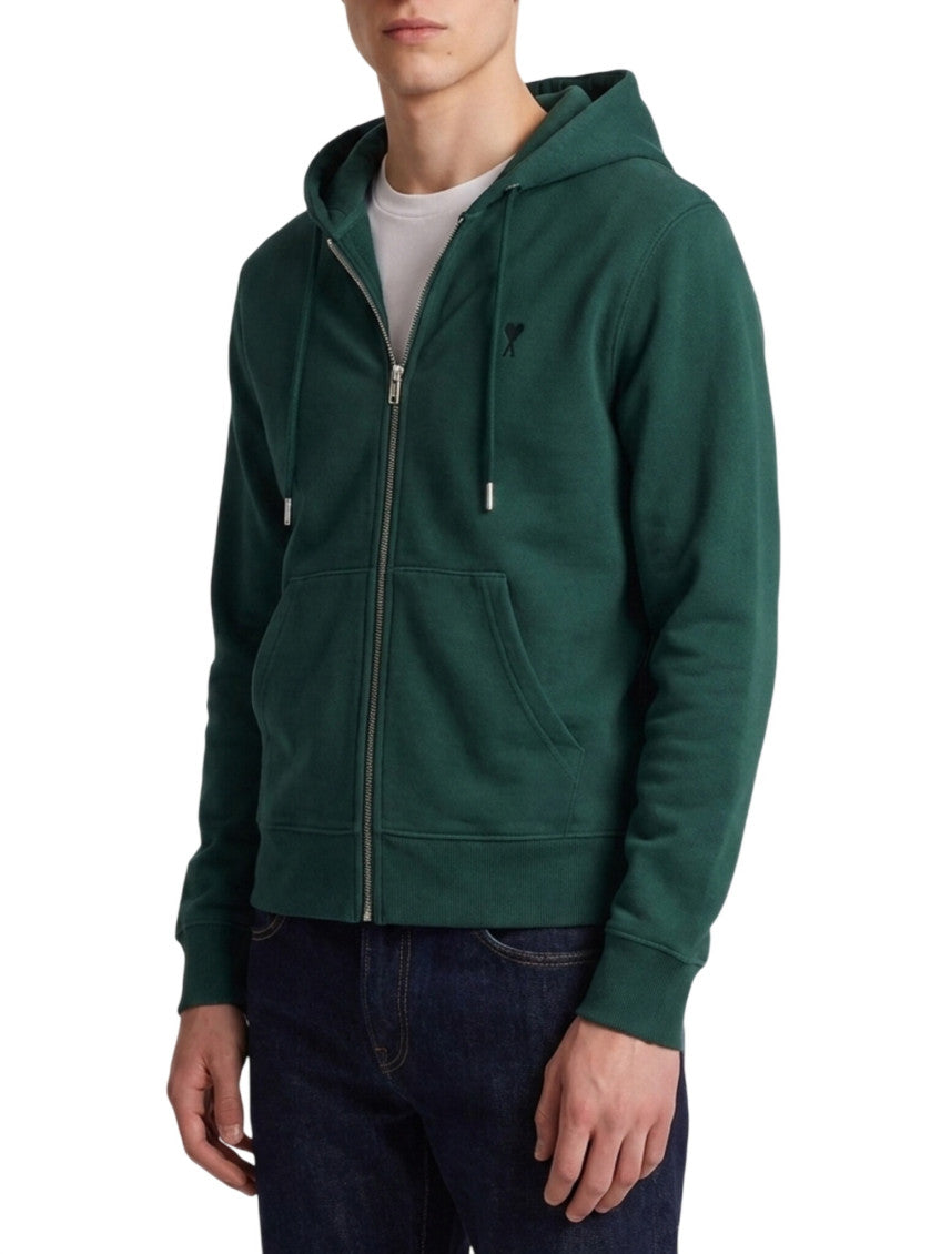 Green Zip Up Logo Hoodie 2